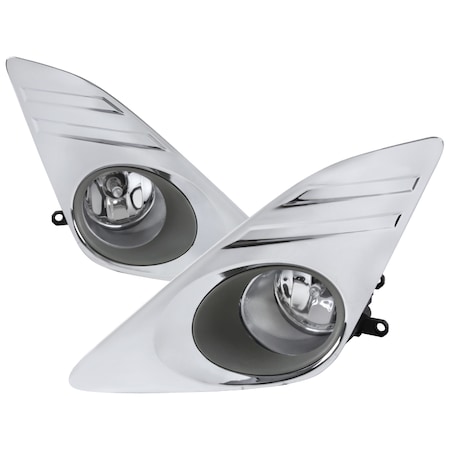 Spec-D Tuning 12-14 Toyota Camry Fog Lights- Clear LF-CAM12COEM-CR-HZ